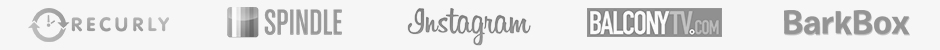 Recurly, Spindle, Instagram, BalconyTV, Barkbox