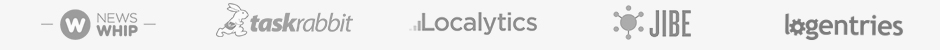 Newswhip, Taskrabbit, Localytics, Jibe, Logentries